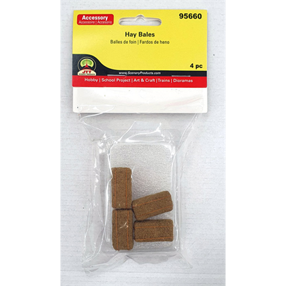 95660  LARGE SCALE HAY BALES 4/pk