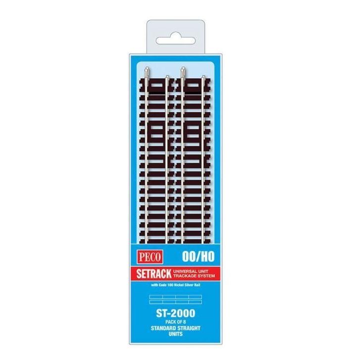 ST-2000 'OO' STANDARD STRAIGHT 8 PACK