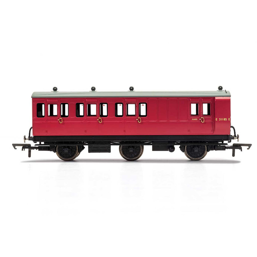 R40079 Hornby BR, 6 Wheel Coach, Brake 3rd Class, E31185 - Era 4