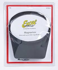 70022 Excel Deluxe Magna Visor Black