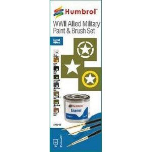 WWII Allied Military Paint & Brush Set