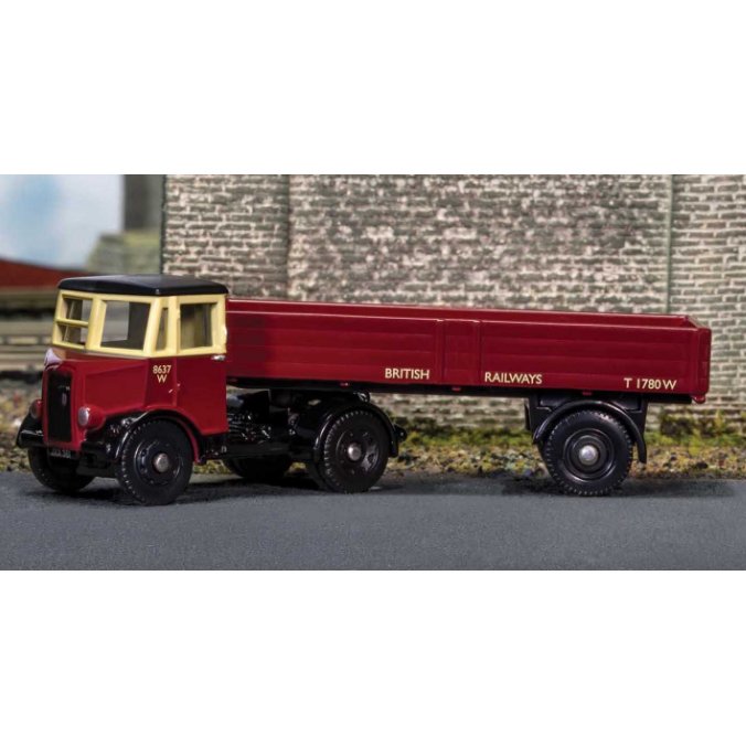 DG214006  THORNYCROFT NIPPY with DROPSIDE TRAILER  1:76