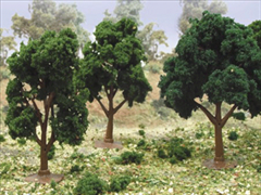 92129 SCENIC DECIDUOUS TREES 2.5"-3.5" 6pk By JTT