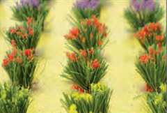 95581  H0/00 FLOWER BUSHES  30/pk