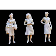 97125 Figures Female, 1/2"=1'-0" 1:24, White 3/Pk