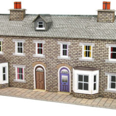 PN175 [N] Low Relief Stone Terraced House Fronts Kit