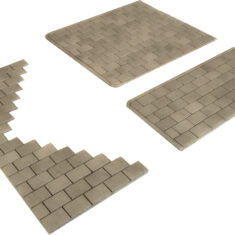 PO210 00/H0 Scale Individual Stone Paving Slabs