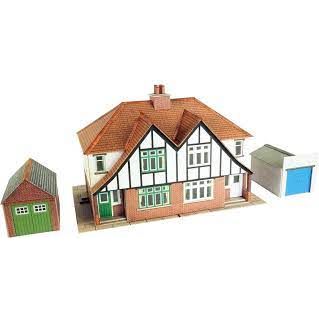 PO266 00?HO Scale Semi Detached House