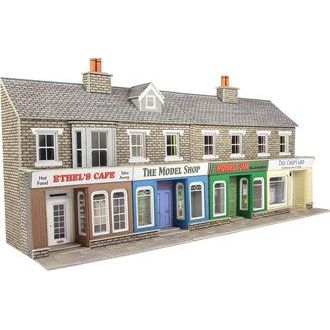 PO273 TERRACED SHOP FRONTS (Low relief in Stone Finish)