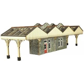 PO322 00/H0 Scale Island Platform Building