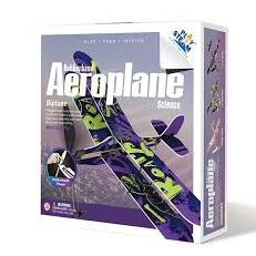Rubberband Powered BIPLANE MODEL PLAIN By PLAY STEAM