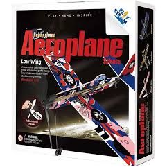Rubberband Powered LOW WING MODEL PLAIN By PLAY STEAM