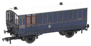 R40302 S&DJR 4 WHEEL BRAKE LUGGAGE COACH