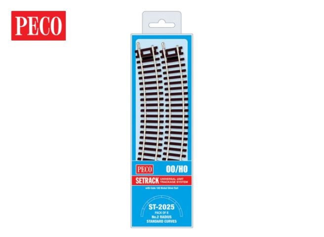 ST-2025 "OO"  2nd RADIUS STANDARD CURVE 8 PACK