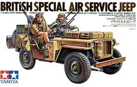 1:35 BRITISH SAS JEEP & 2 CREW 35033 by TAMIYA