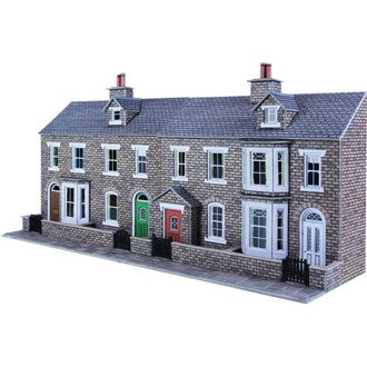 PO275 TERRACED HOUSE FRONTS (Low relief Stone)