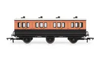 L&SWR 1St CLASS 6 WHEEL COACH #490