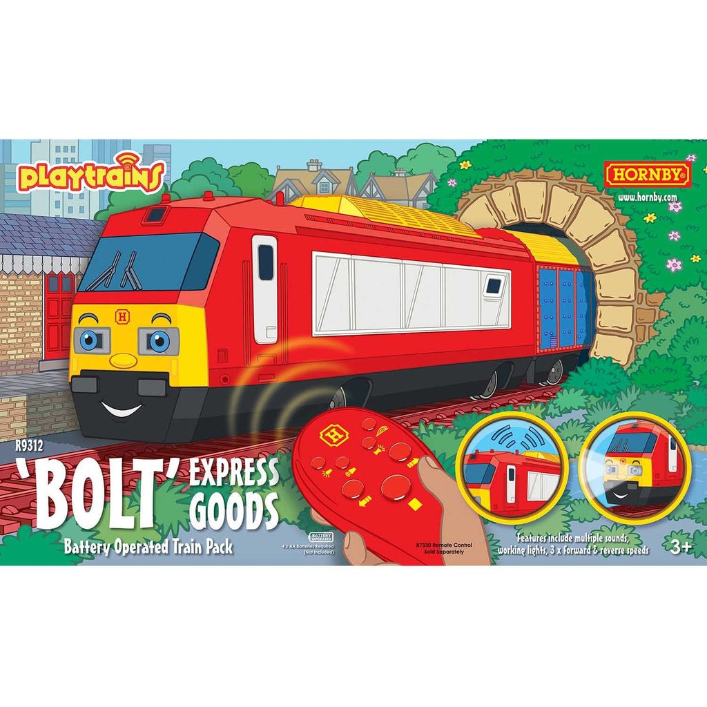 R9312 Hornby Playtrains - Bolt Express Goods Battery Operated Train Pack