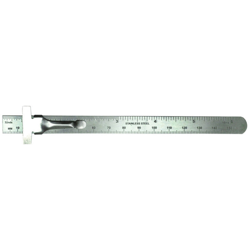 55677 Excel Stainless Steel 6" Ruler