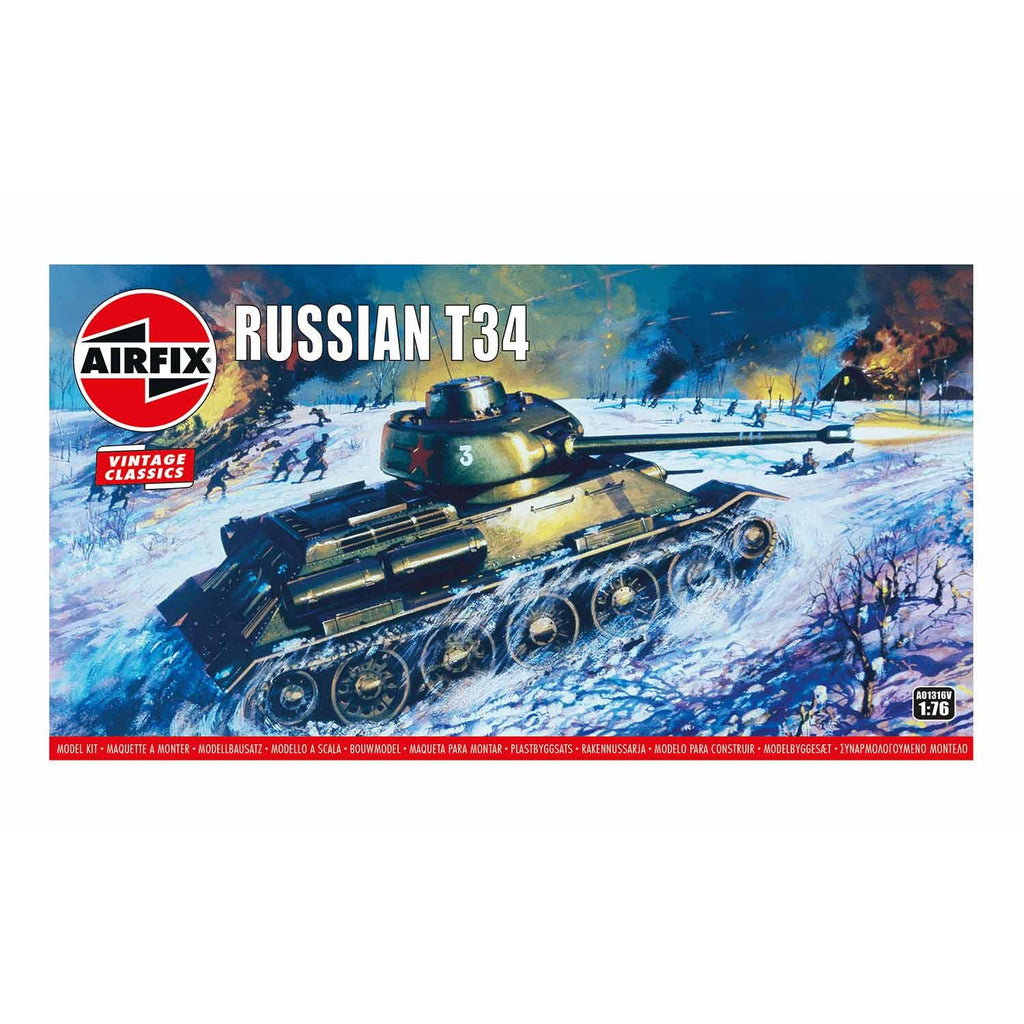 Russian T34 Medium Tank 1:76