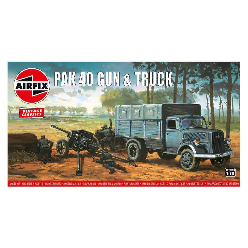 PAK 40 Gun & Truck 1:76