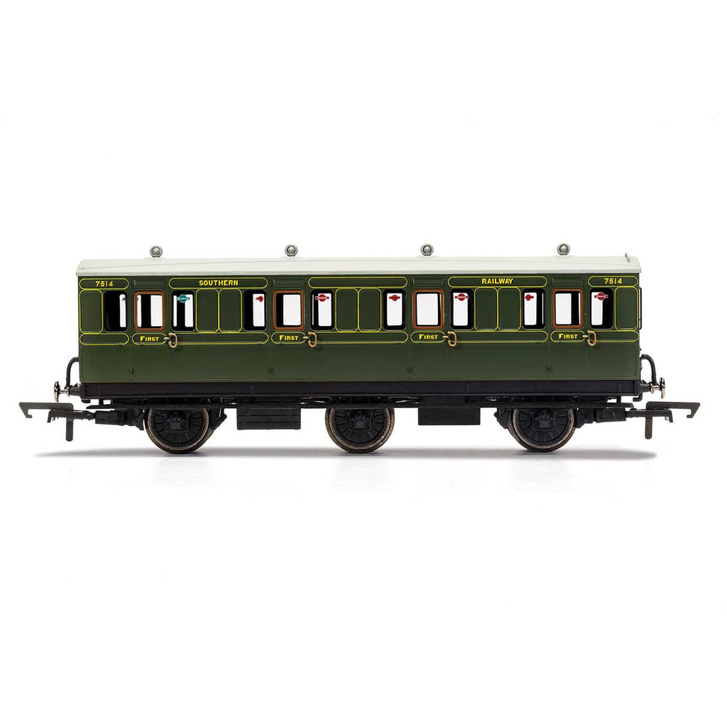 R40085 Hornby SR, 6 Wheel Coach, 1st Class, 7514 - Era 3