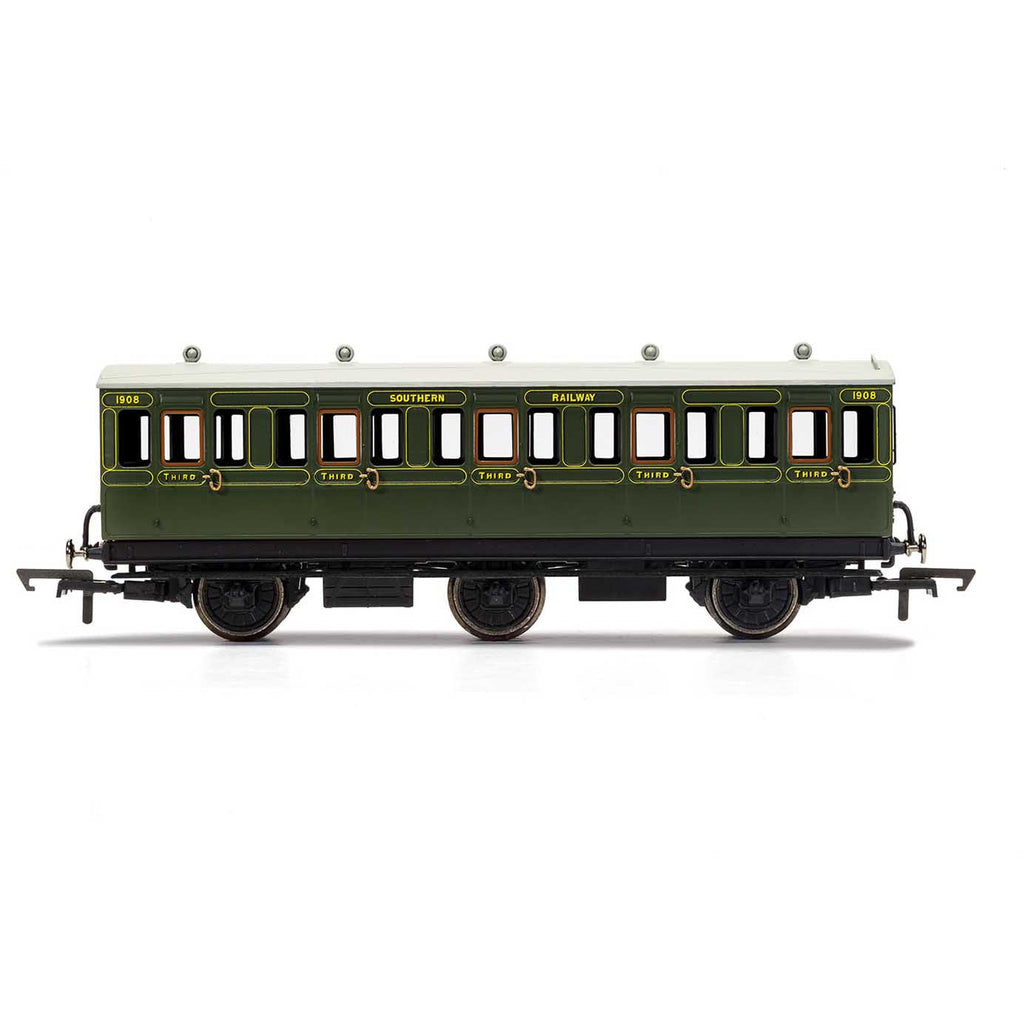 R40086 Hornby SR, 6 Wheel Coach, 3rd Class, 1908 - Era 3