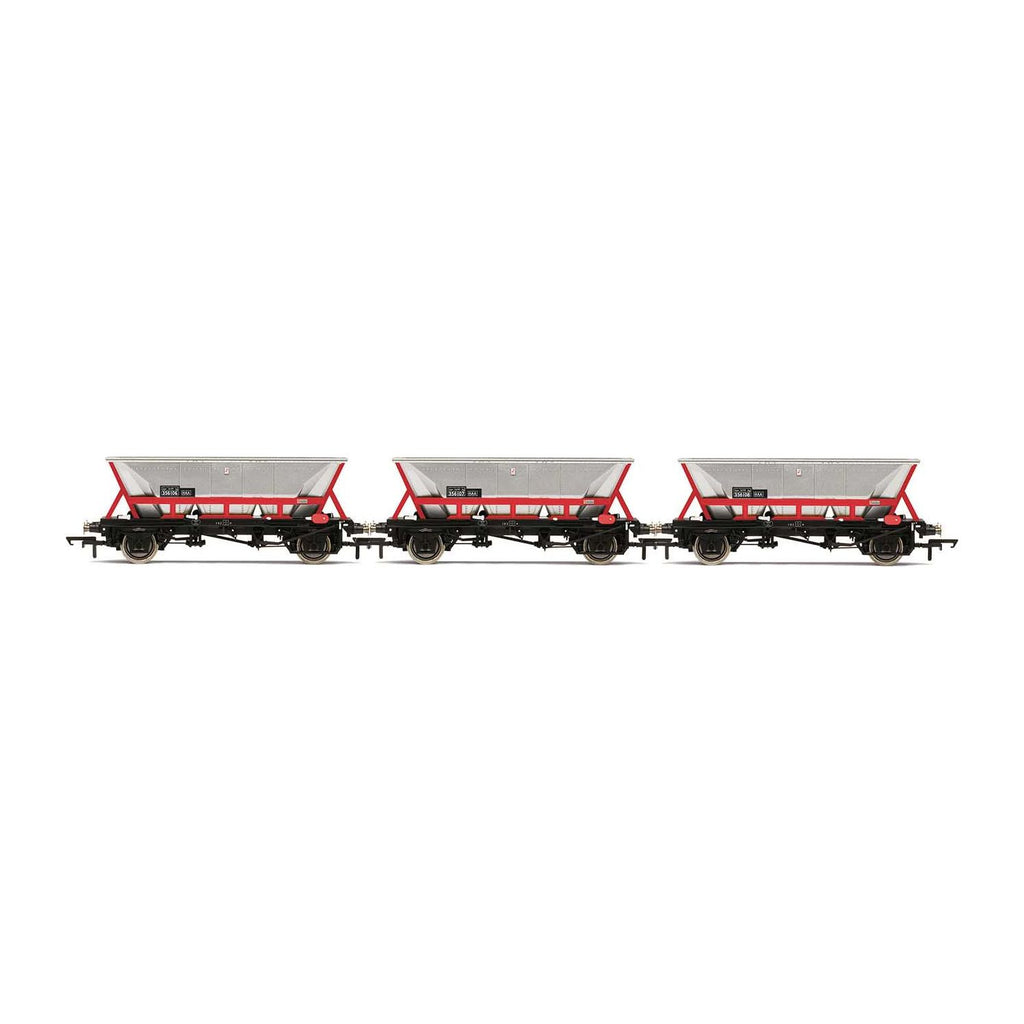 R60063 Hornby HAA Hopper Wagons, Three Pack, BR Railfreight - Era 8